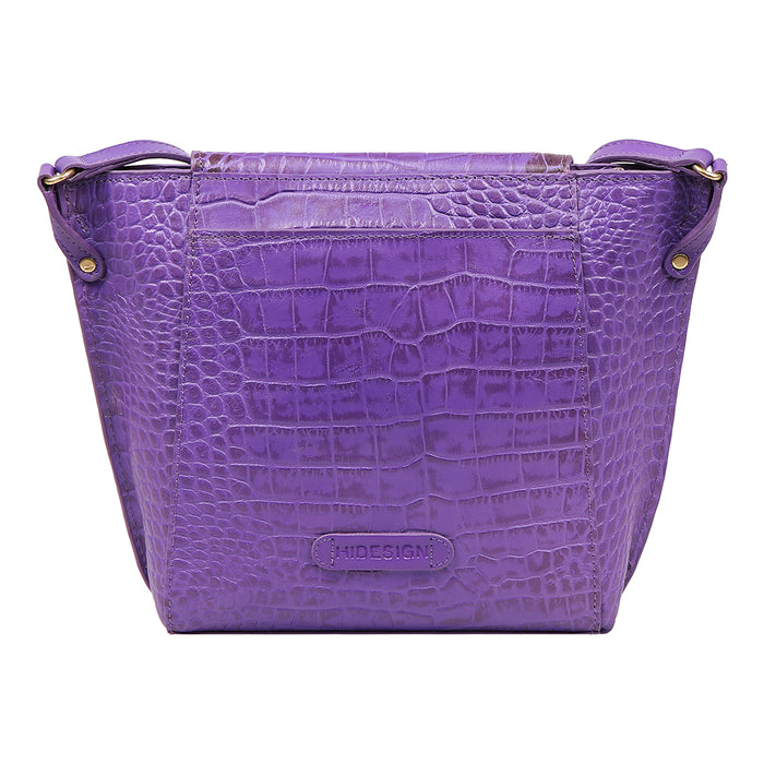 Valencia 02 Purple Leather Sling Bag