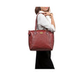 Valencia 03 Marsala Leather Tote Bag
