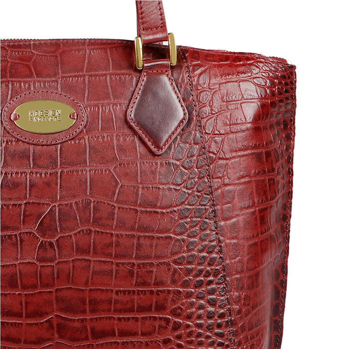 Valencia 03 Marsala Leather Tote Bag