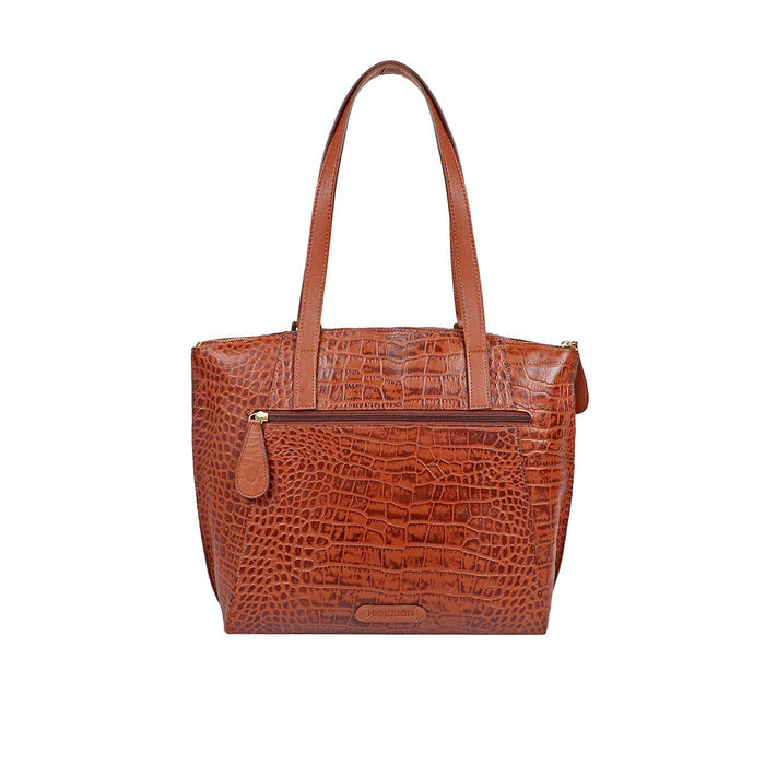 Valencia 03 Tan Leather Tote Bag