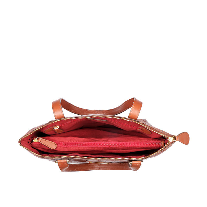 Valencia 03 Tan Leather Tote Bag