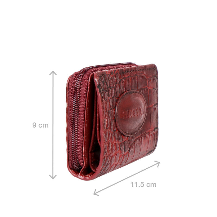 Valencia W1 Marsala Leather Zip Around Wallet
