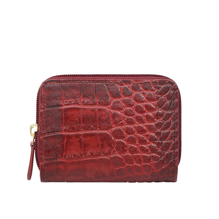 Valencia W1 Marsala Leather Zip Around Wallet