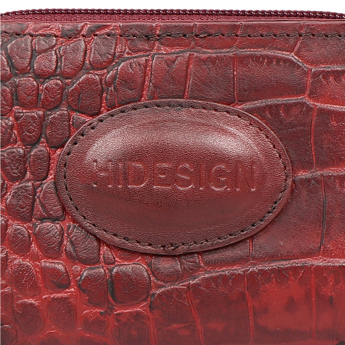 Valencia W1 Marsala Leather Zip Around Wallet