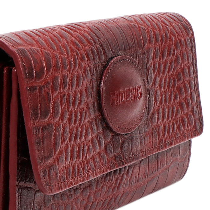 Valencia W3 Marsala Leather Sling Wallet
