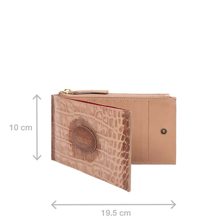Valencia W4 Nude Leather Bi-Fold Wallet