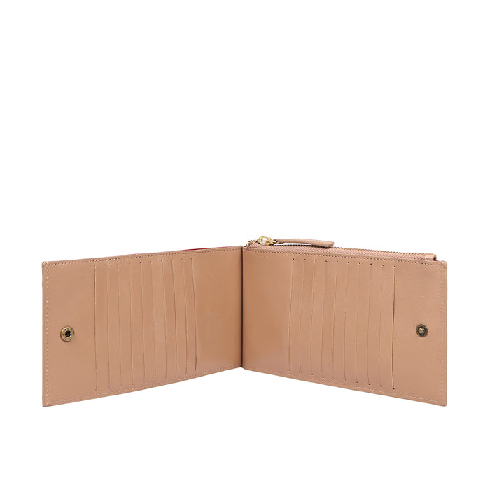 Valencia W4 Nude Leather Bi-Fold Wallet