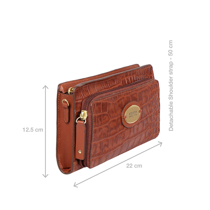 Valencia W5 Tan Leather Sling Wallet