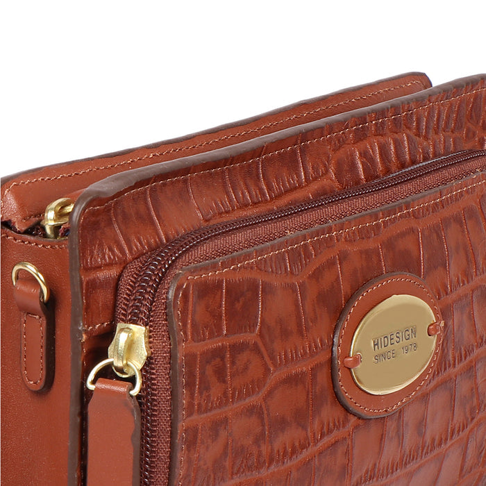 Valencia W5 Tan Leather Sling Wallet