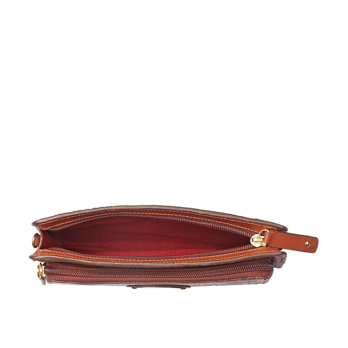 Valencia W5 Tan Leather Sling Wallet