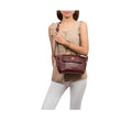 Valenica 01 Marsala Leather Sling Bag