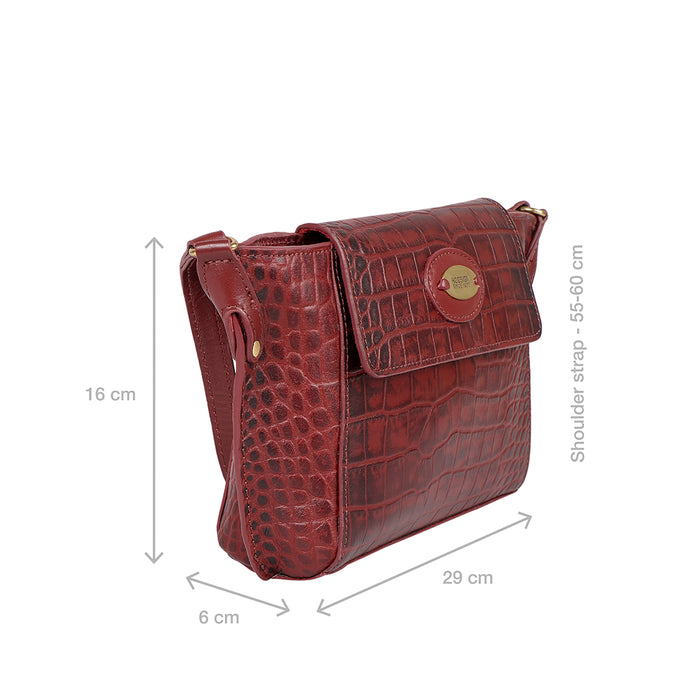 Valenica 01 Marsala Leather Sling Bag