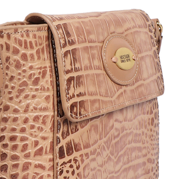 Valenica 01 Nude Leather Sling Bag