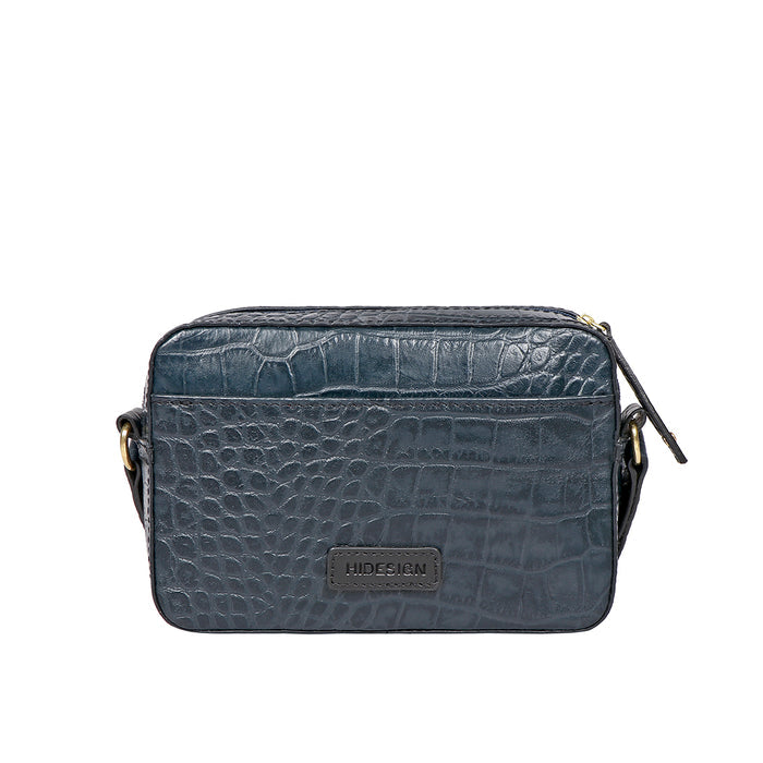 Valentine Blue Leather Crossbody