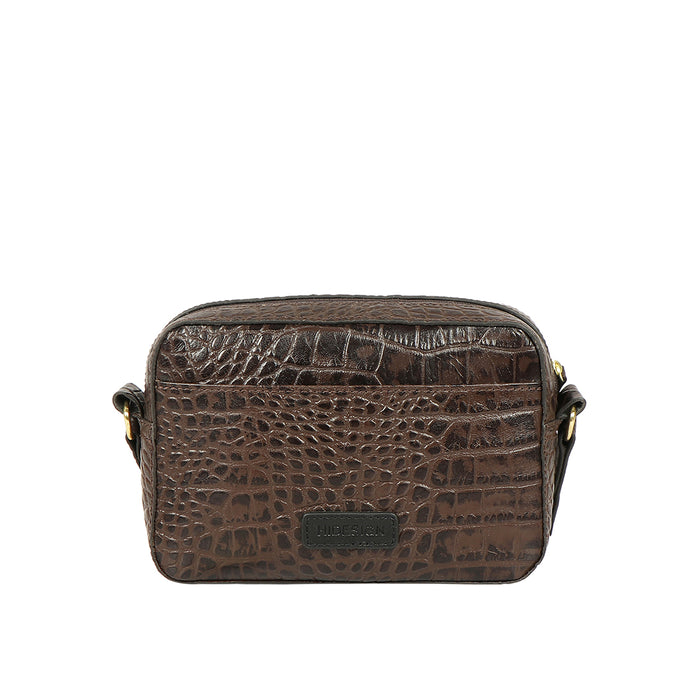 Valentine Brown Leather Crossbody