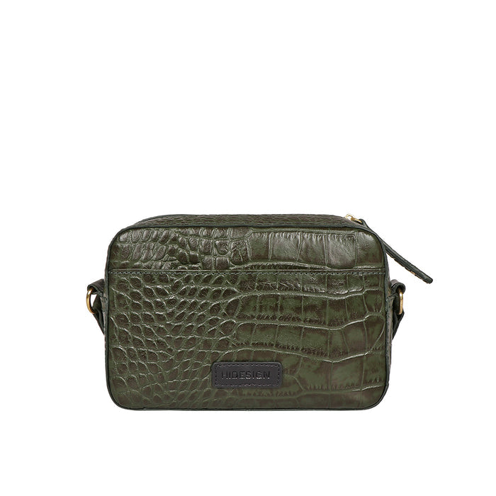 Valentine Green Leather Crossbody