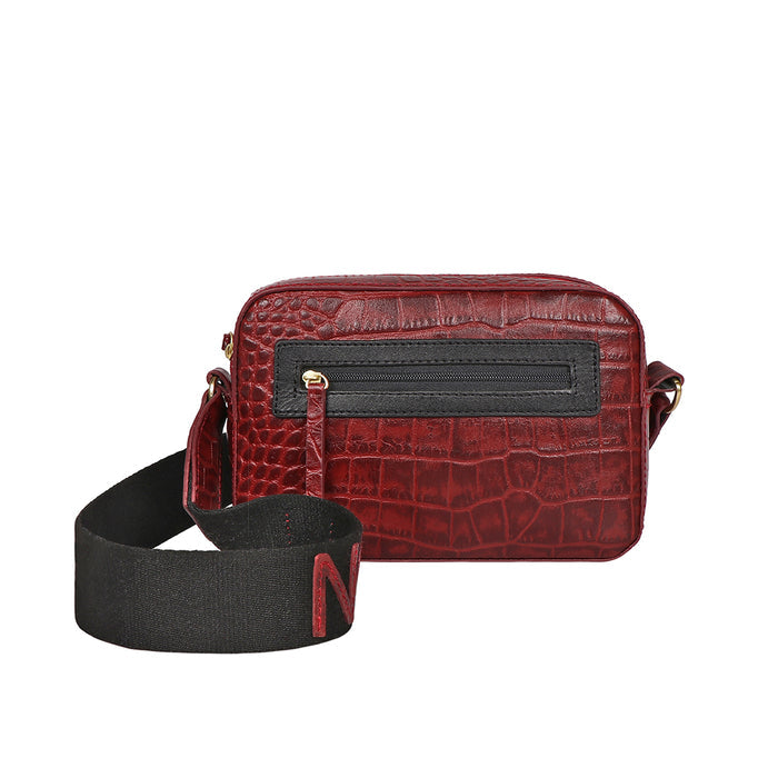 Valentine Marsala Leather Crossbody