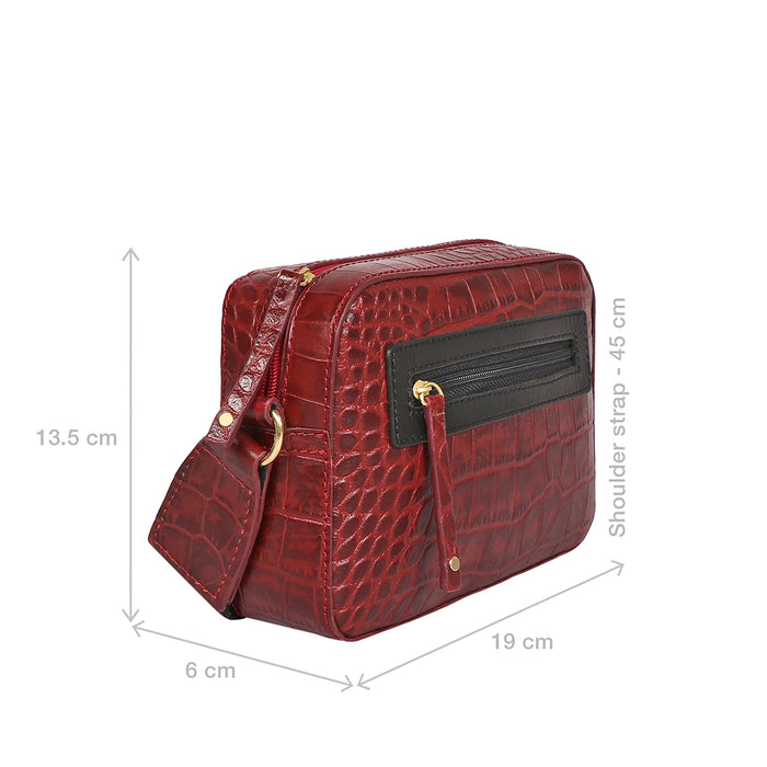 Valentine Marsala Leather Crossbody