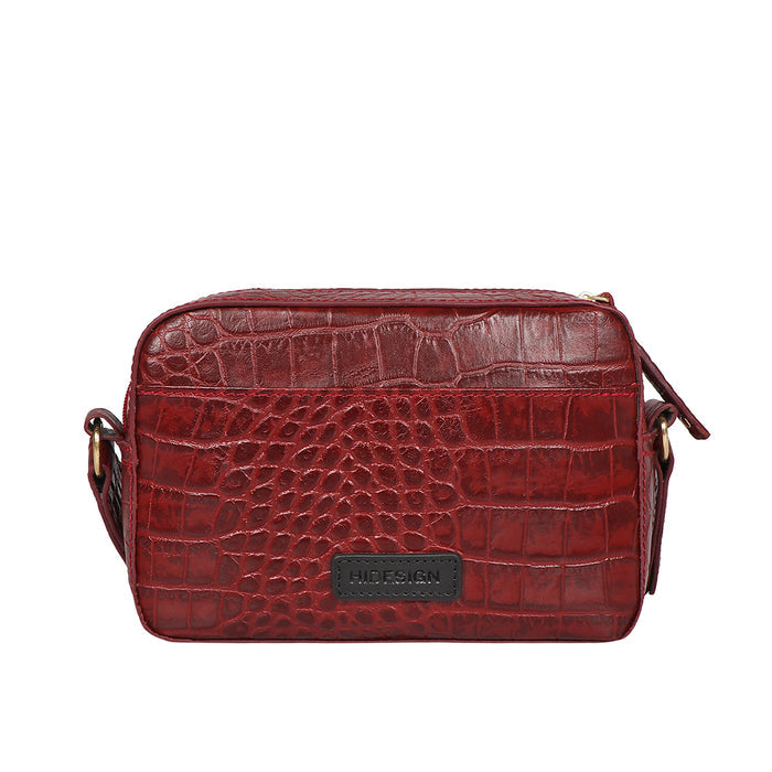 Valentine Marsala Leather Crossbody