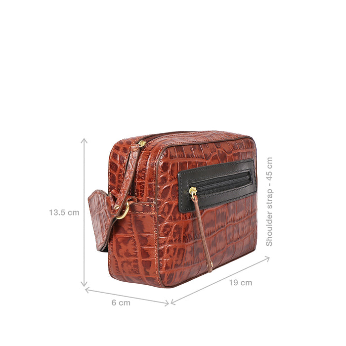 Valentine Tan Leather Crossbody