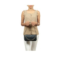 Valerie 01 Blue Leather Shoulder Bag