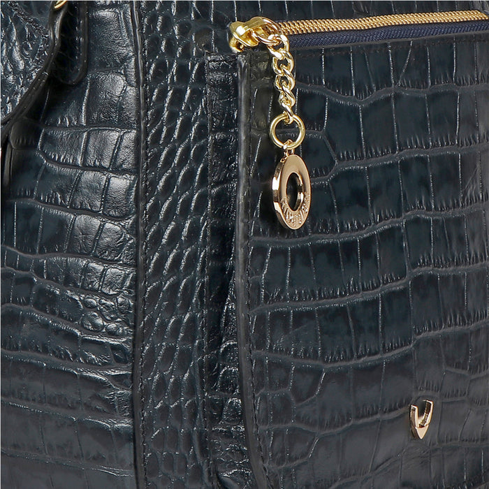 Valerie 01 Blue Leather Shoulder Bag