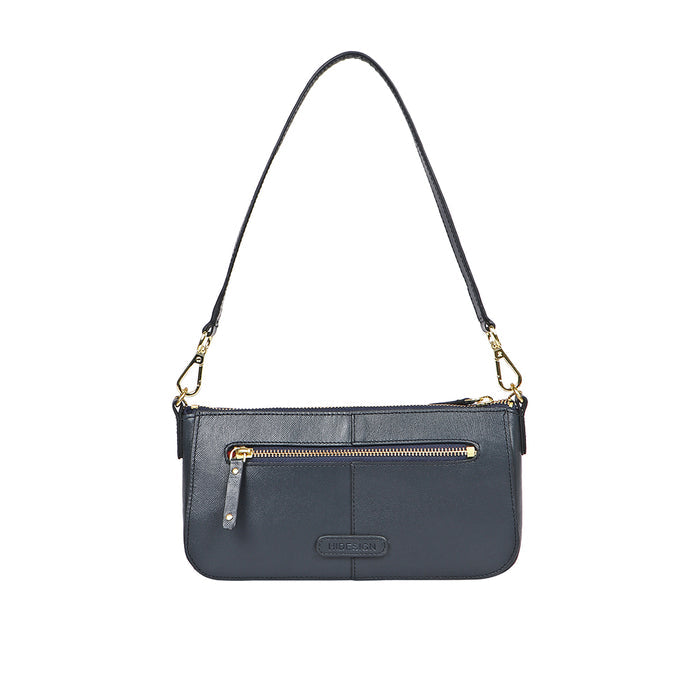 Valerie 01 Blue Leather Shoulder Bag