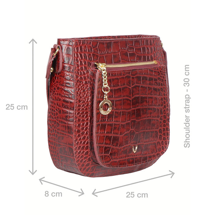 Valerie 01 Red Leather Shoulder Bag