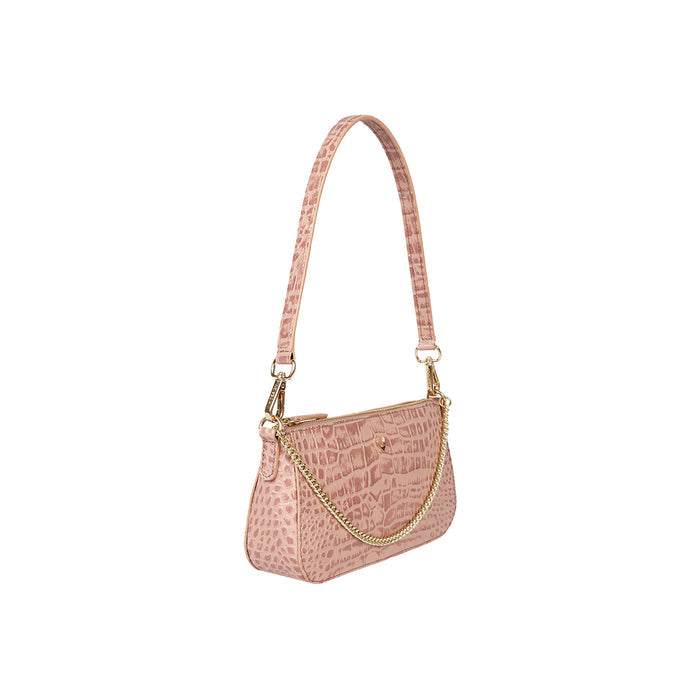 Valerie 02 Pink Leather Bucket Bag