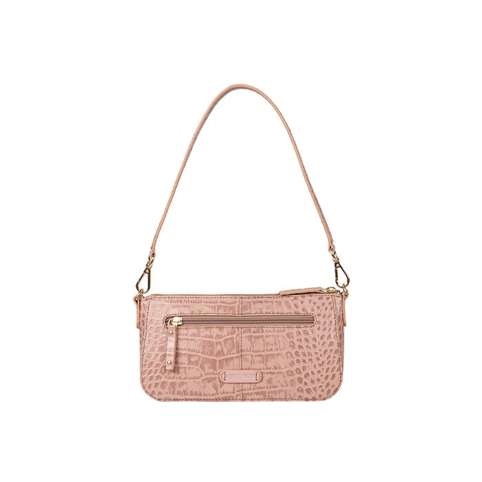 Valerie 02 Pink Leather Bucket Bag