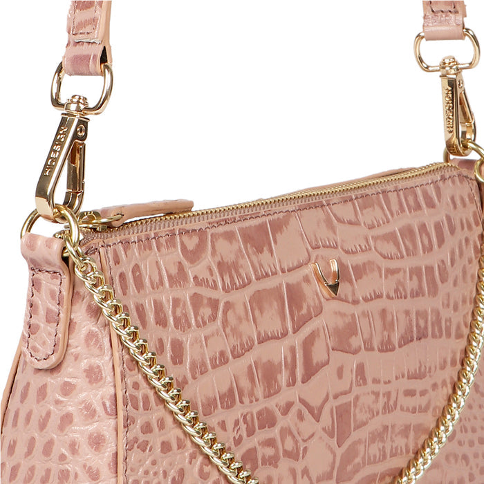 Valerie 02 Pink Leather Bucket Bag
