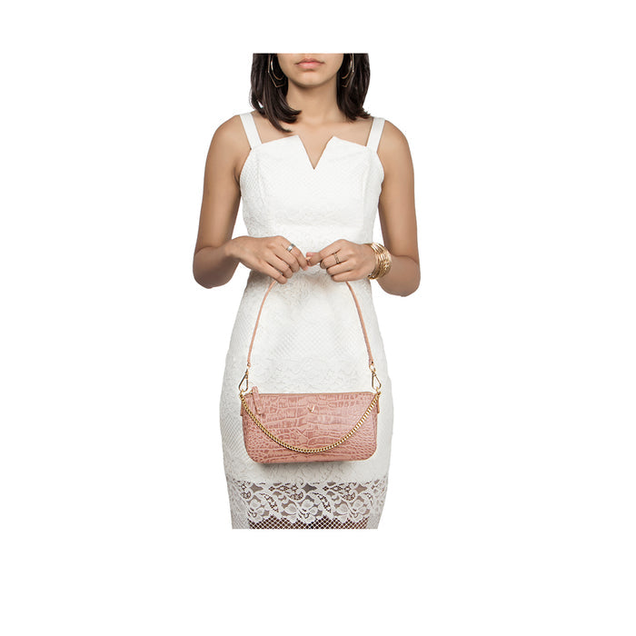 Valerie 02 Pink Leather Bucket Bag