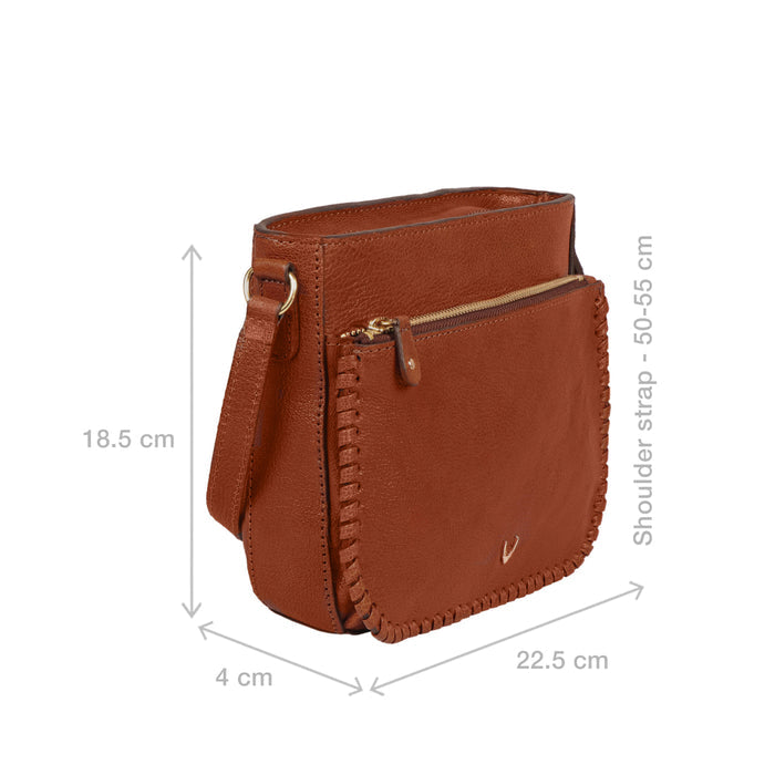 Valonia 03 Tan Leather Sling Bag