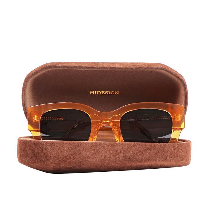 Ventura Unisex Tan Wayfarer Sunglasses