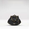 Versailles 01 Black Leather Sling Bag