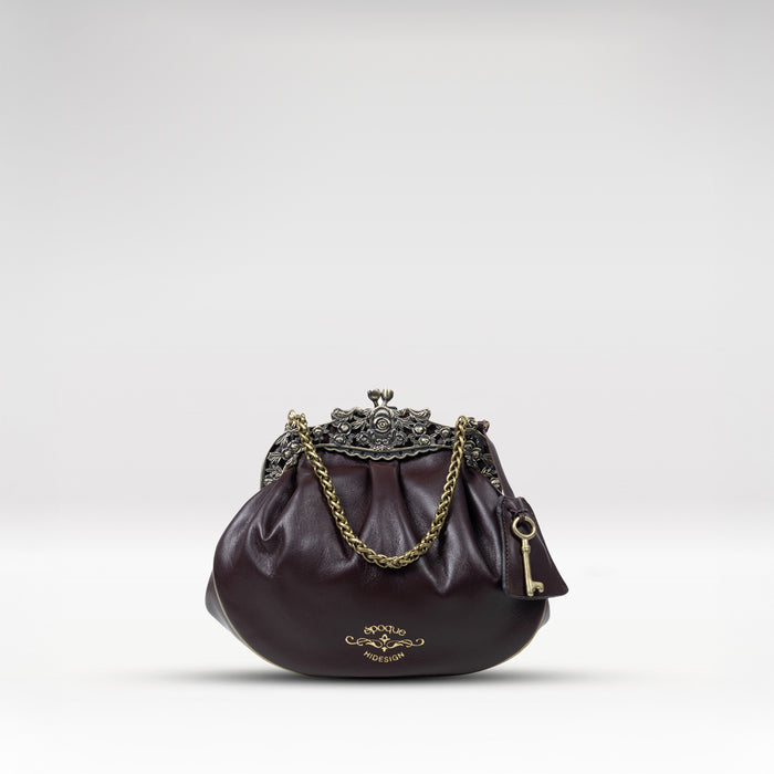 Versailles 01 Purple Leather Sling Bag