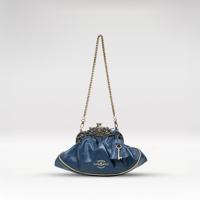 Versailles 02 Blue Leather Sling Bag