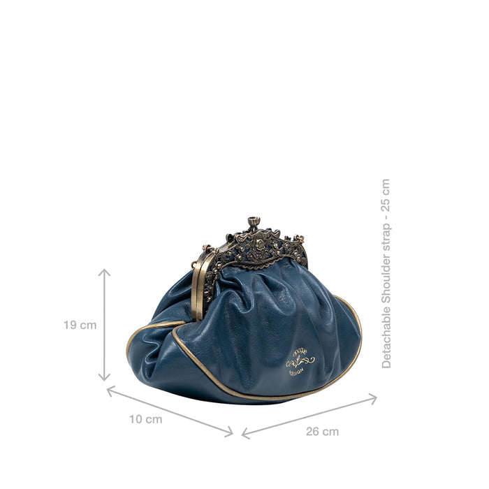Versailles 02 Blue Leather Sling Bag