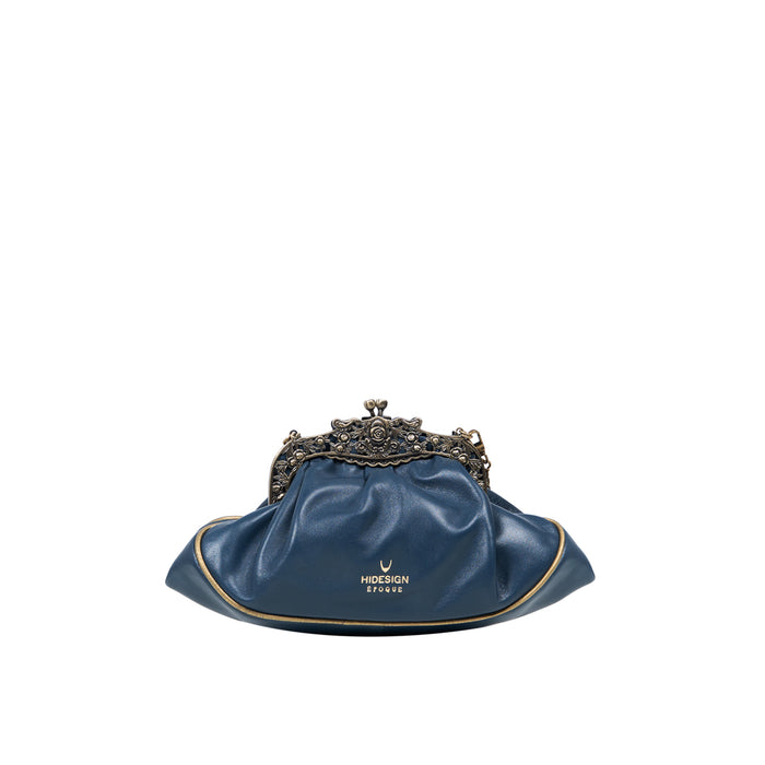 Versailles 02 Blue Leather Sling Bag