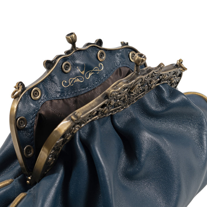 Versailles 02 Blue Leather Sling Bag