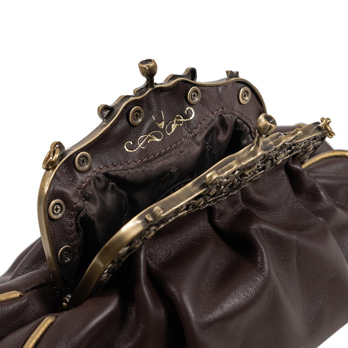 Versailles 02 Brown Leather Sling Bag