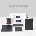 Viaggio Black Leather Passport Holder