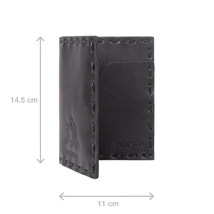 Viaggio Black Leather Passport Holder