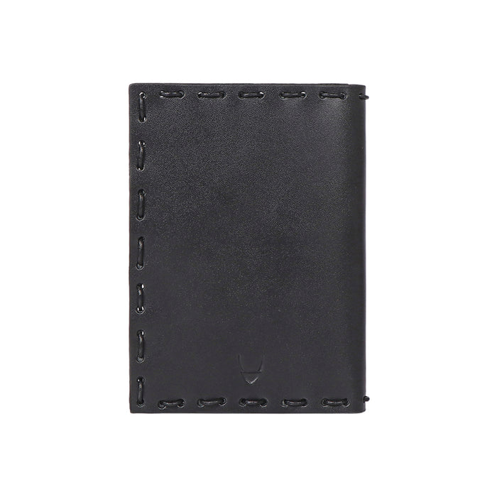 Viaggio Black Leather Passport Holder