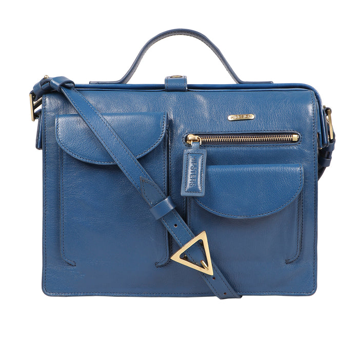Vibes 01 Blue Leather Crossbody