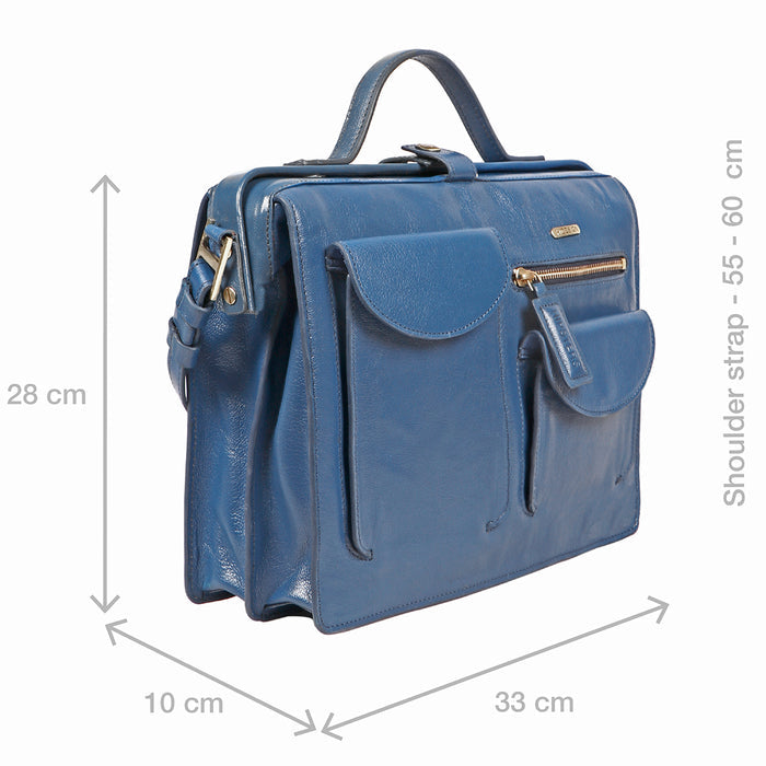Vibes 01 Blue Leather Crossbody