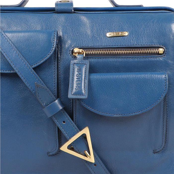 Vibes 01 Blue Leather Crossbody