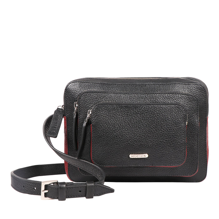 Vibes 03 Black Leather Sling Bag