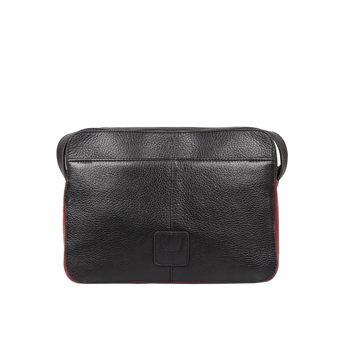 Vibes 03 Black Leather Sling Bag