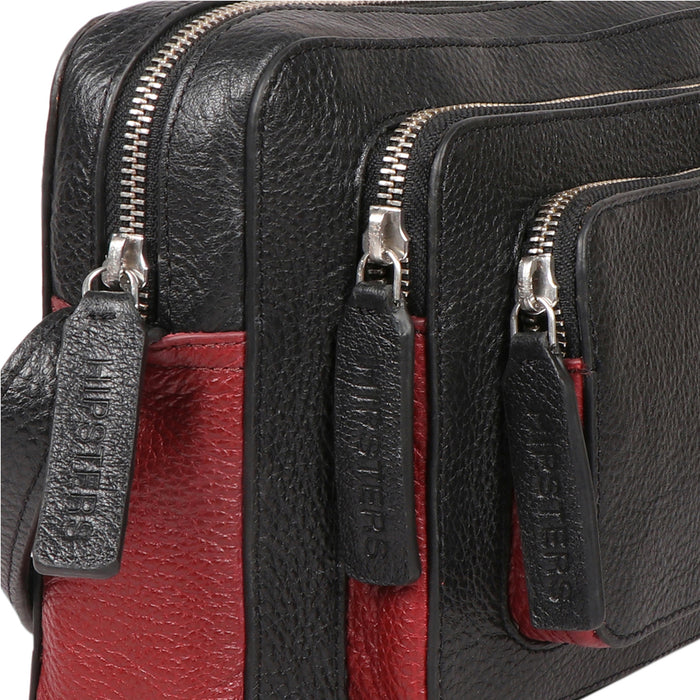 Vibes 03 Black Leather Sling Bag